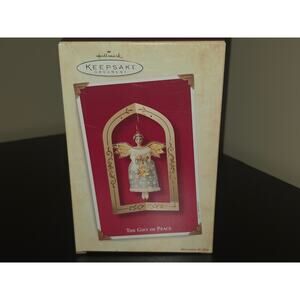 Hallmark Keepsake 2003 The Gift of Peace Angel‎ Christmas Ornament with Stand